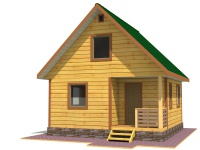 Дом из бруса 6х6 | Одноэтажные с мансардой деревянные дома и коттеджи 6х6
